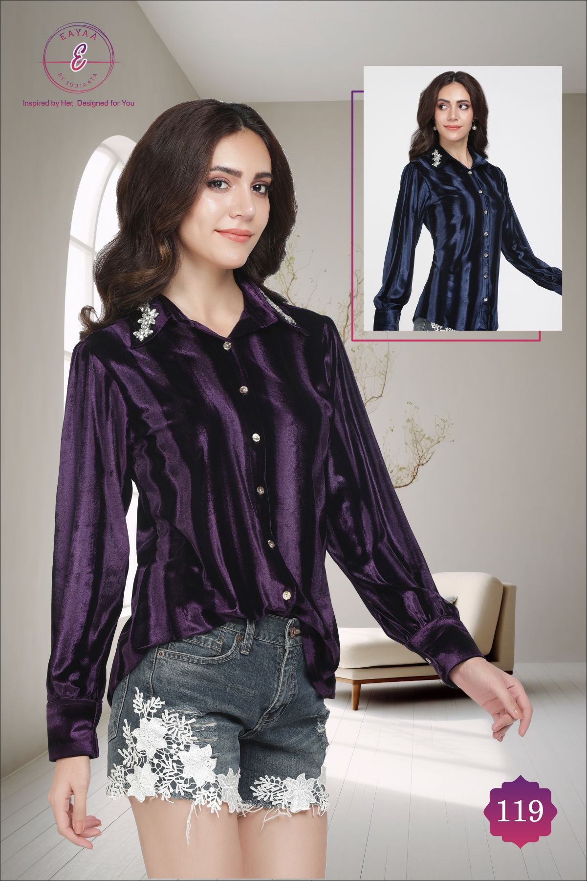 Lustrous Velvet Shirt