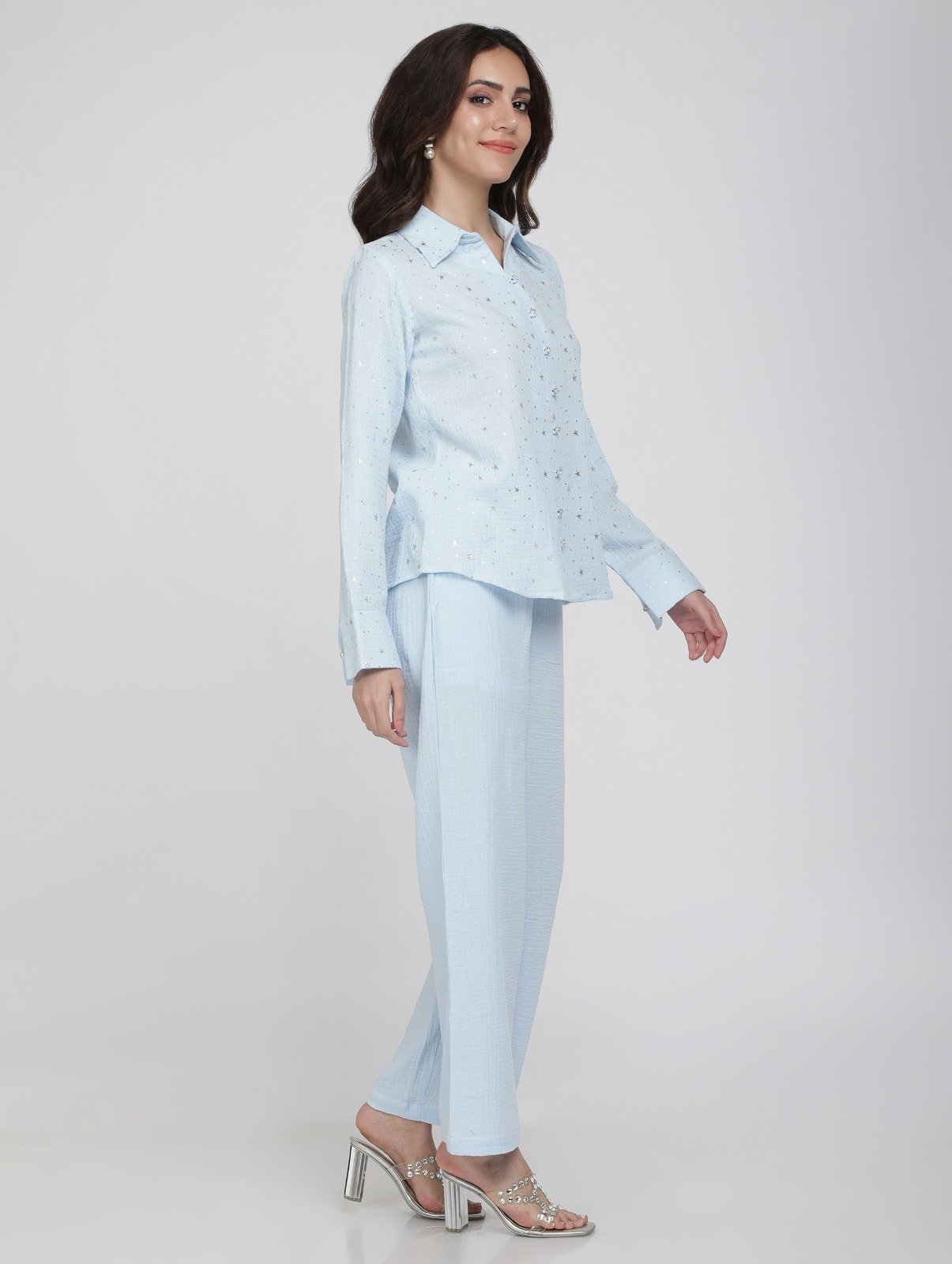 Double Layer Muslin Co-ord Set